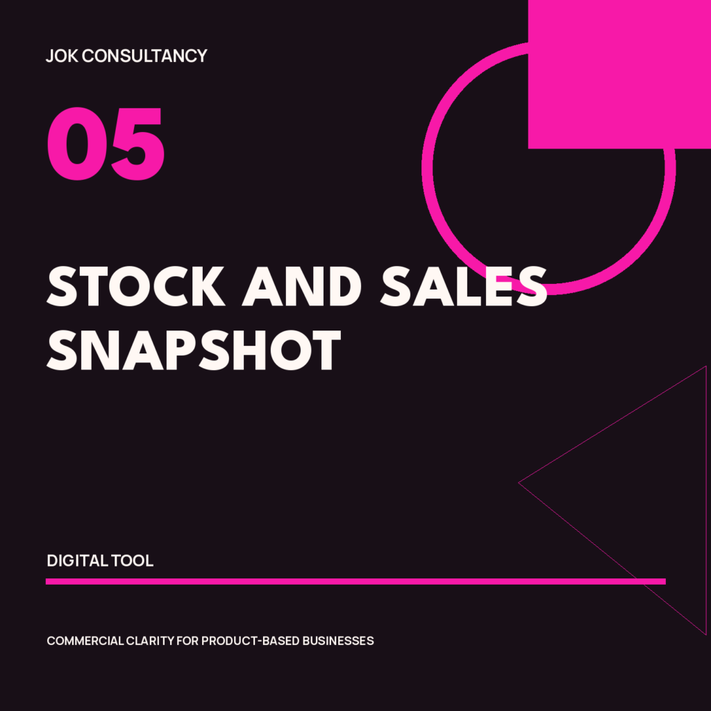 Stock and Sales Snapshot